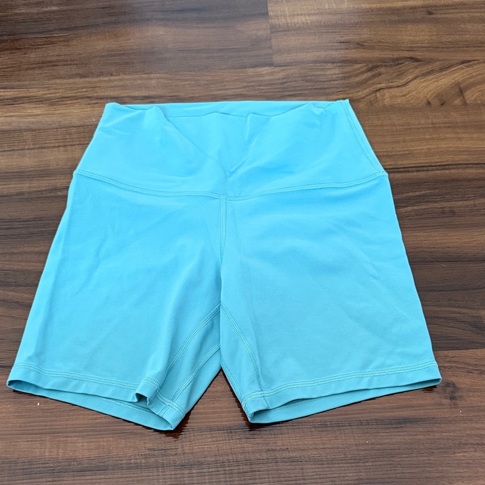 Lululemon Athletica Light Blue Bike Shorts
